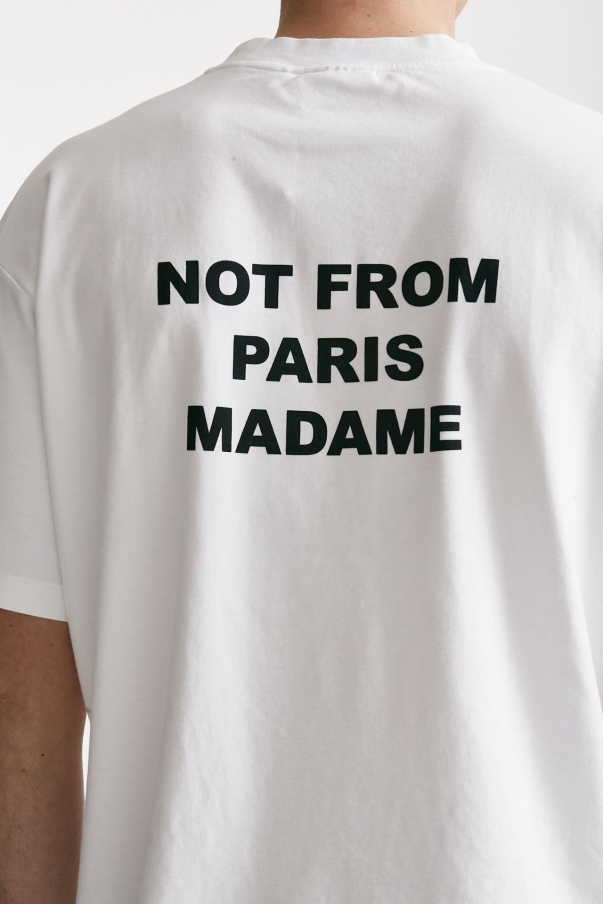 T-shirt SLOGAN in cotone bianco