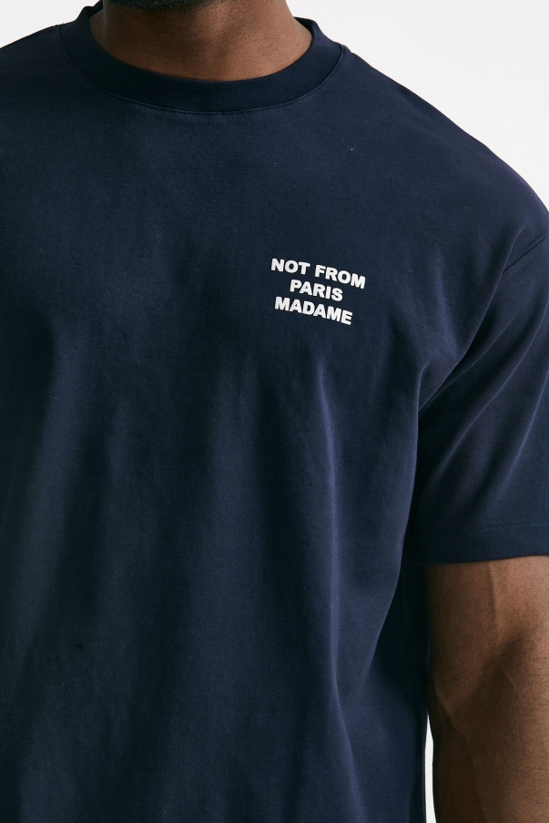 T-shirt SLOGAN in cotone blu