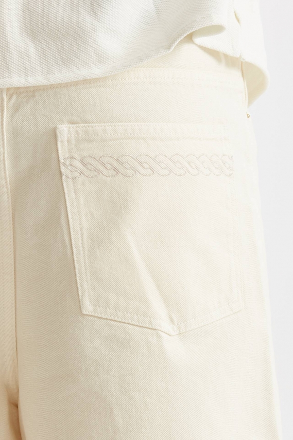 Bermuda in cotone fermo panna