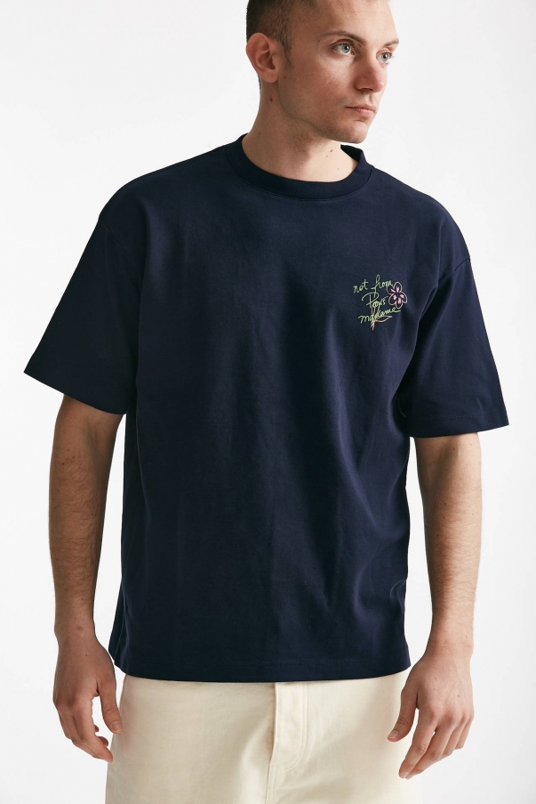 T-shirt in cotone blu