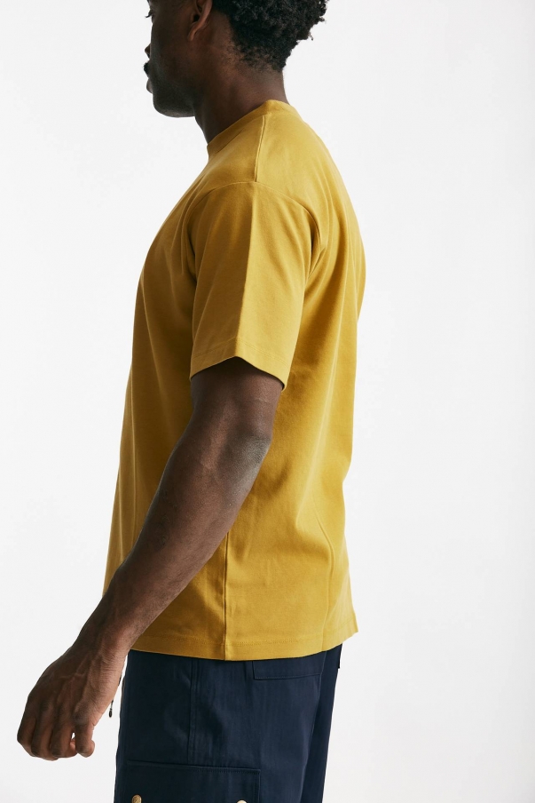 T-shirt in cotone senape