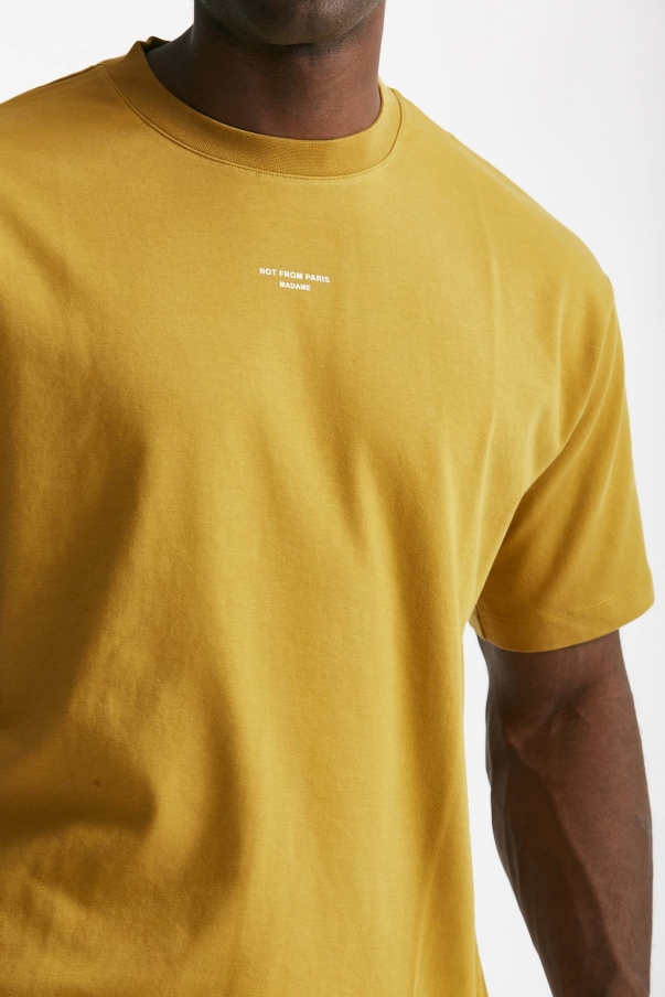 T-shirt in cotone senape