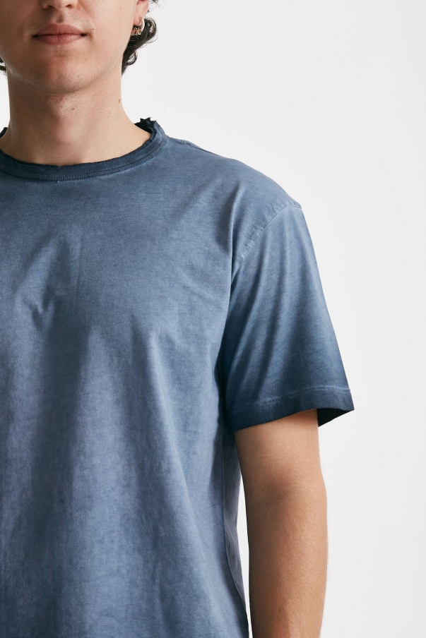 T-shirt in cotone blu old