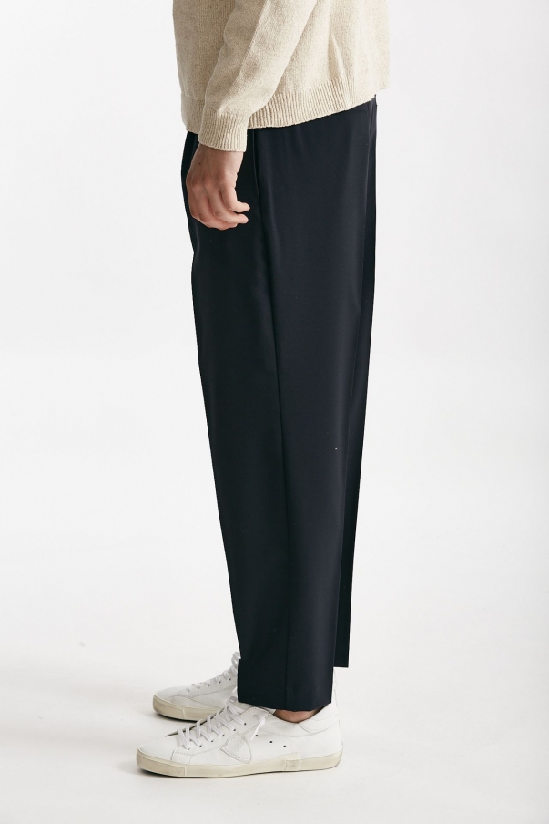 Pantalone in misto lana stretch blu