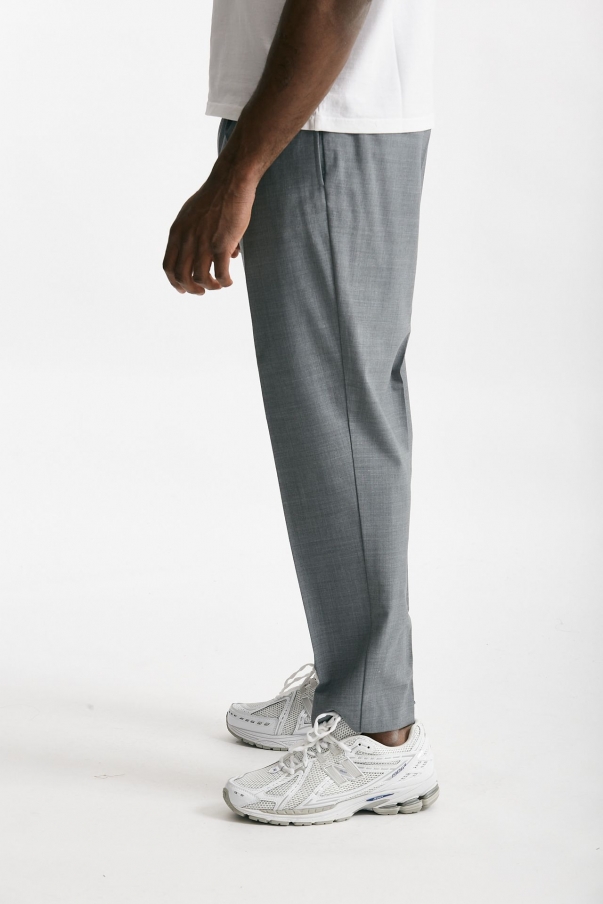 Pantalone in misto lana stretch grigio