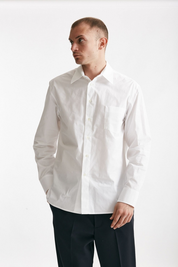 Camicia in cotone bianco