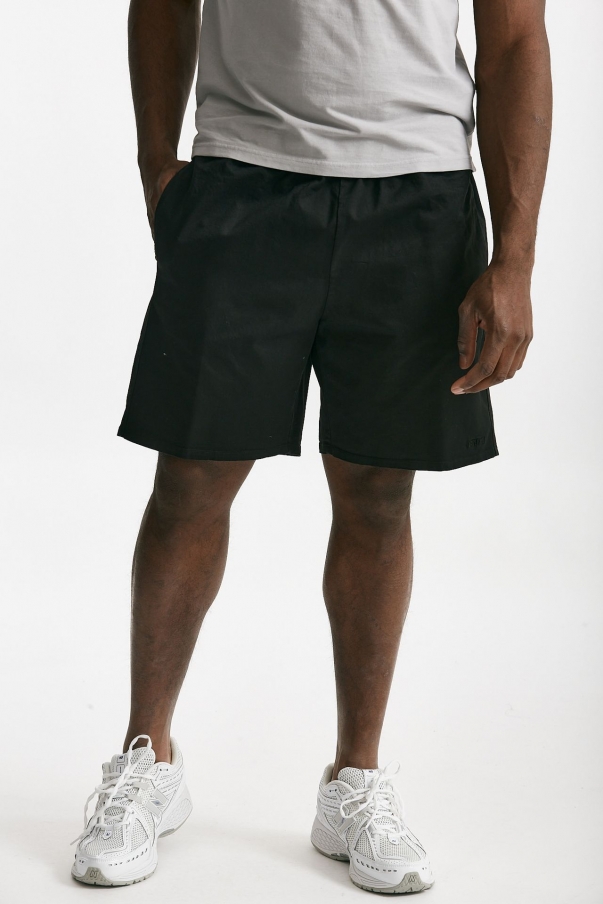 Bermuda in cotone stretch nero