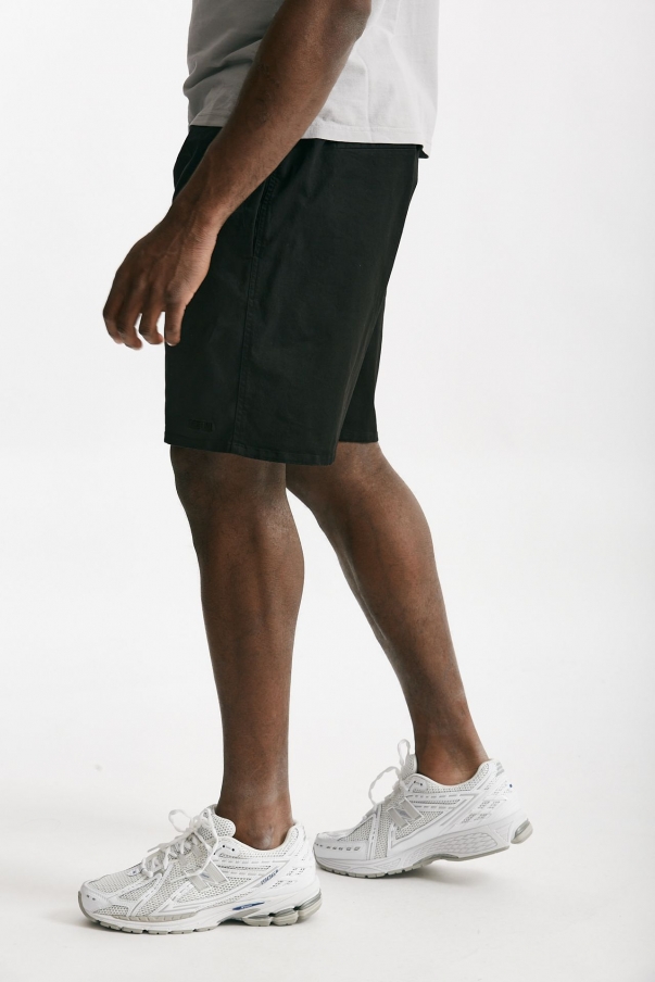 Bermuda in cotone stretch nero