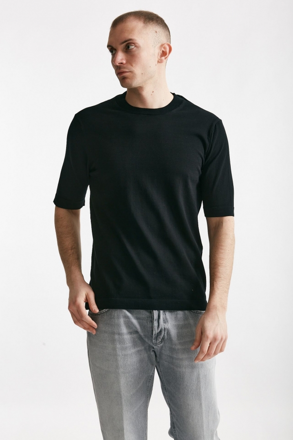 T shirt in cotone nero