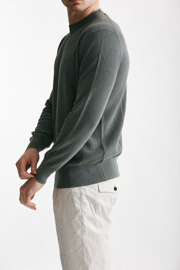 Maglia in cotone lavato grigio