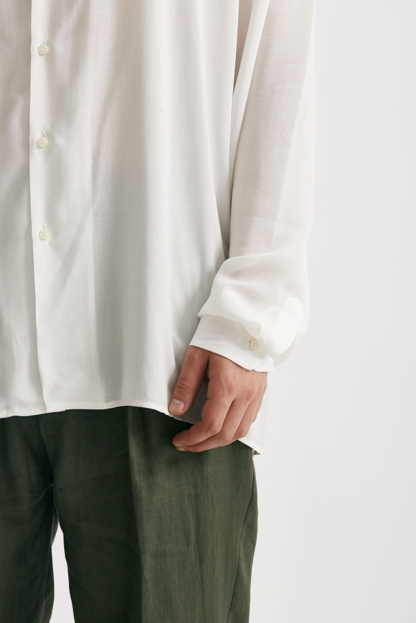 Camicia in ryon viscosa bianco