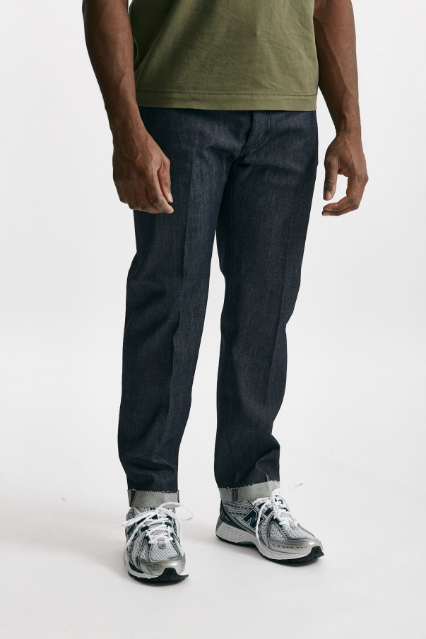 Pantalone chino TIM in denim bagnato