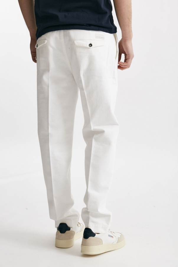 Pantalone chino TIM in cotone fermo bianco