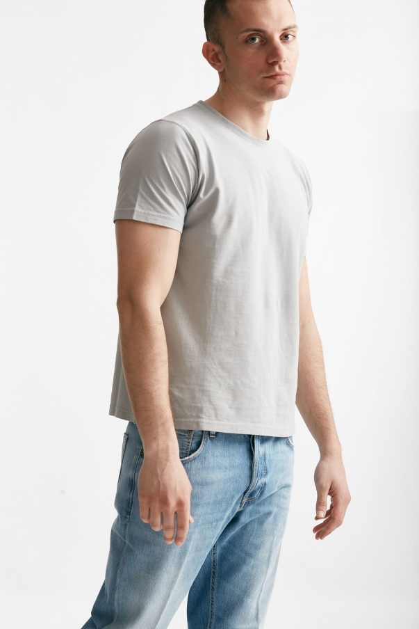 T shirt in cotone grigio