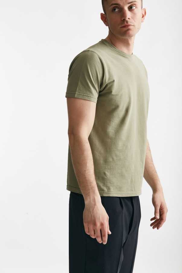 T shirt in cotone verde salvia
