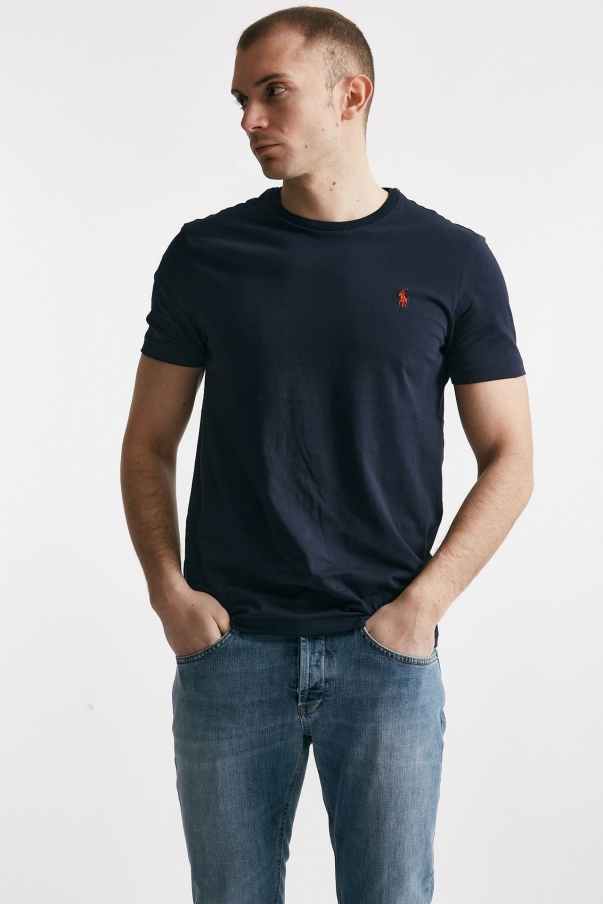 T-shirt in cotone blu