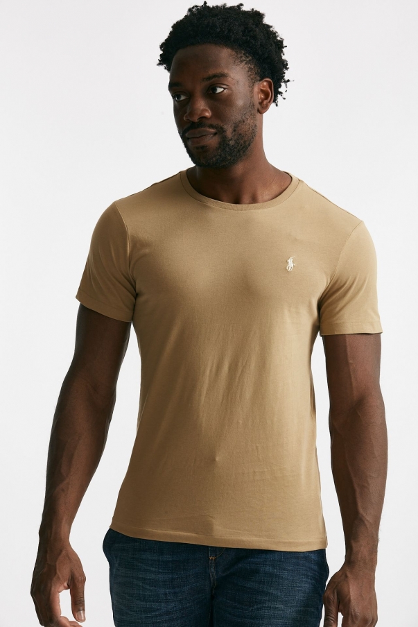 T-shirt in cotone beige