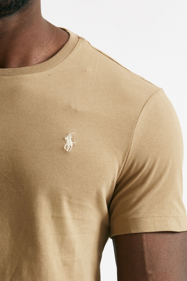 T-shirt in cotone beige