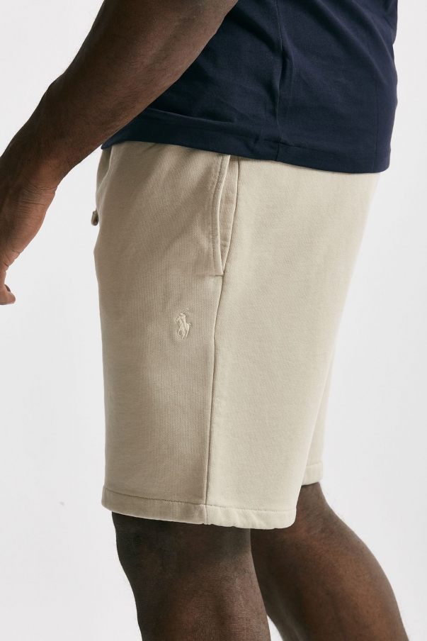 Bermuda felpa in cotone beige