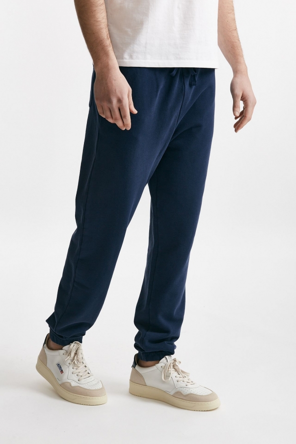 Pantalone in cotone lavato blu