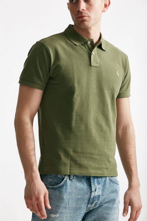 Polo in cotone piquet militare
