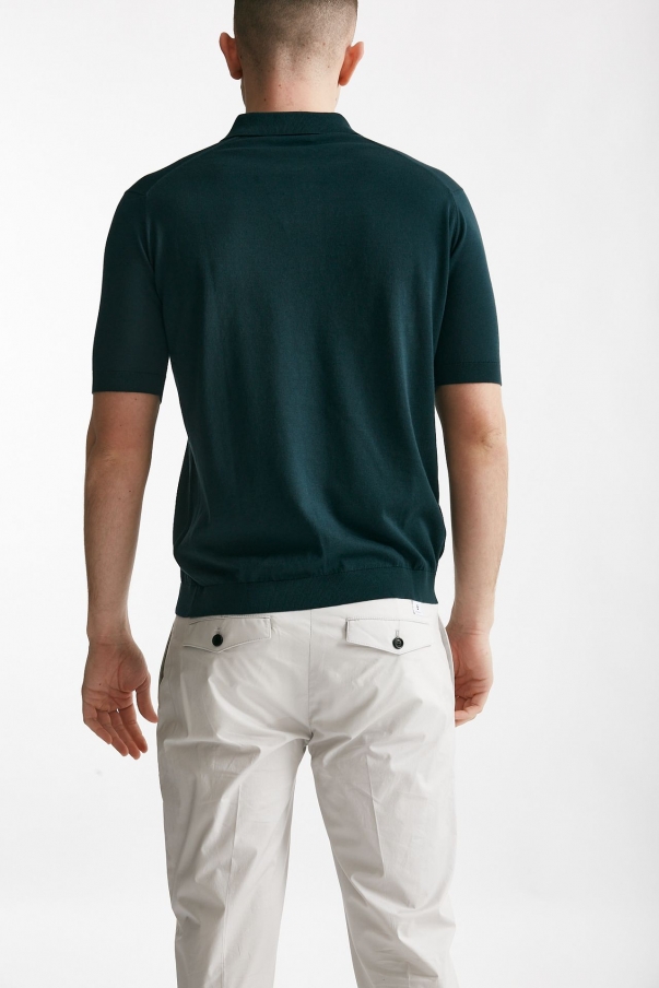 Polo REID in cotone sea island verdone 