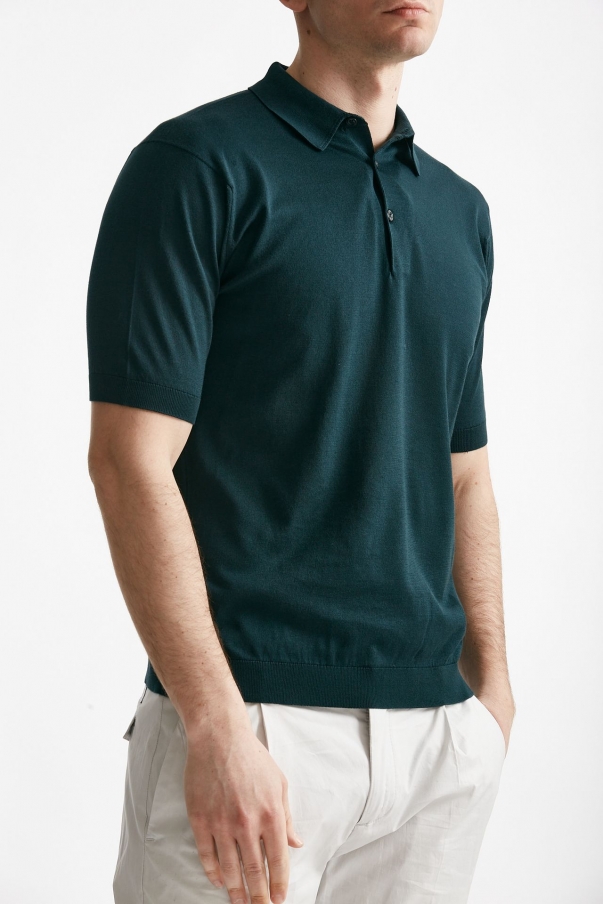 Polo REID in cotone sea island verdone 