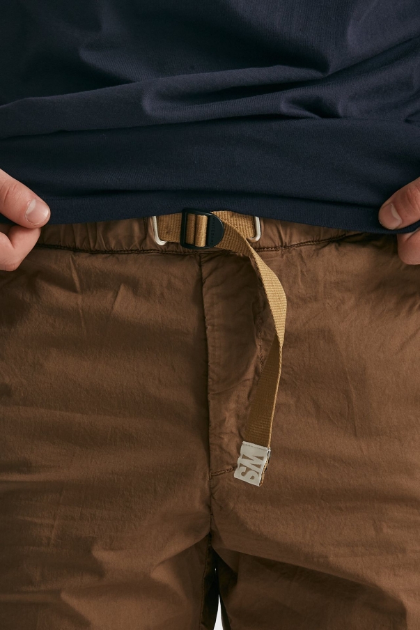 Pantalone in cotone stretch ruggine