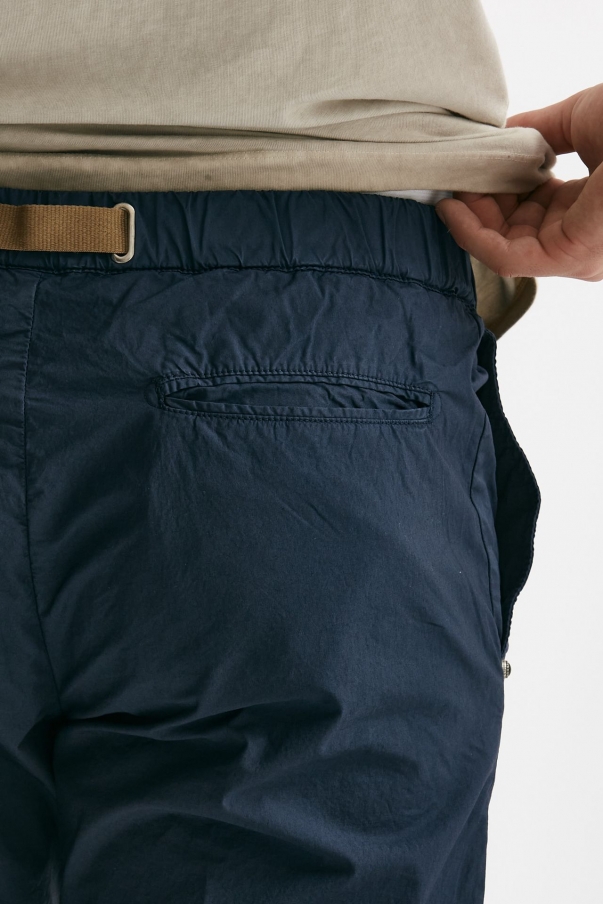 Pantalone in cotone stretch blu