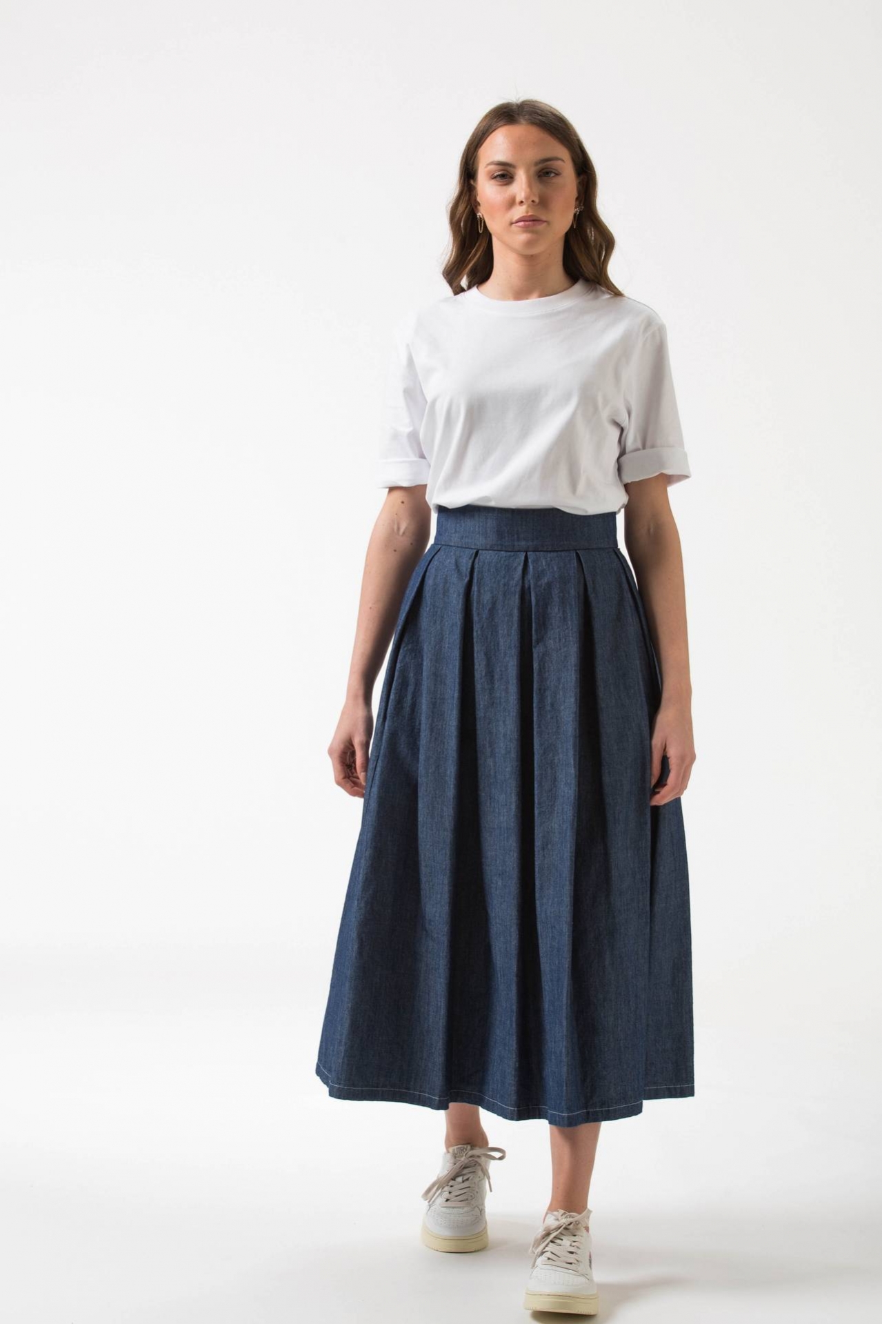 Gonna in chambray
