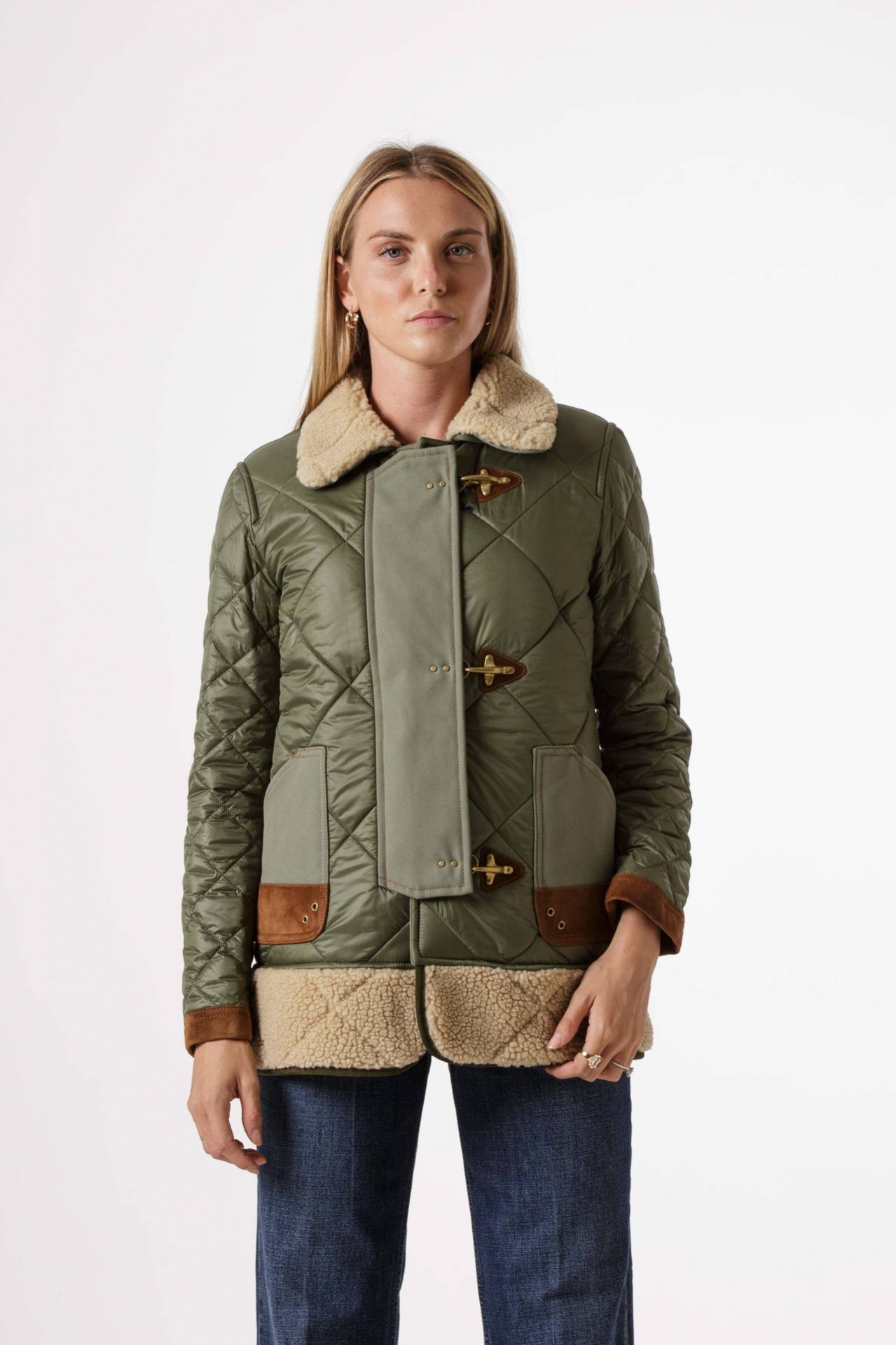 QUILTED jacket three hooks