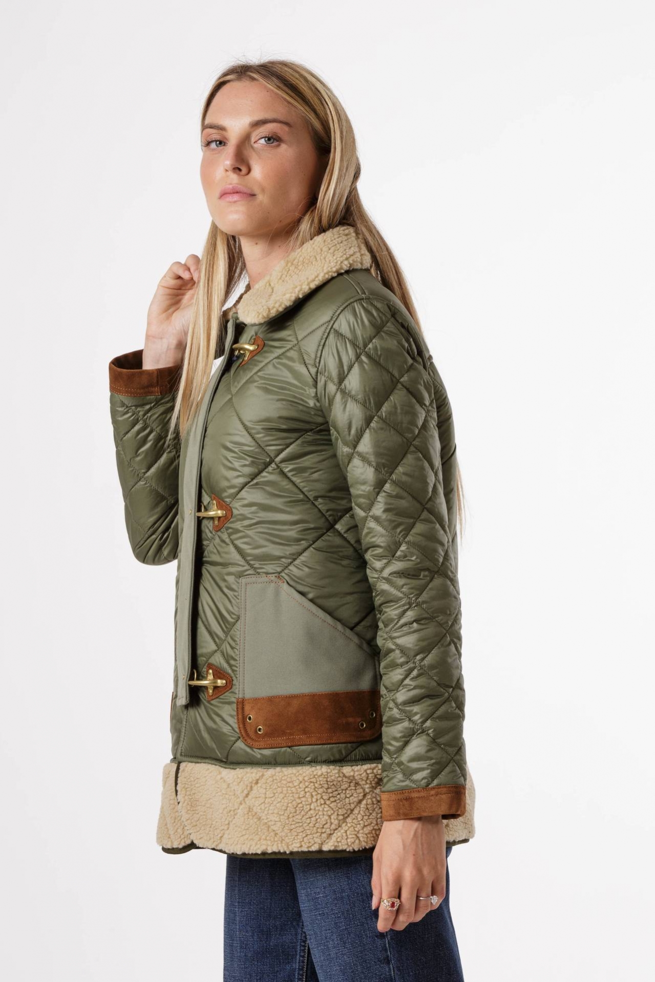 QUILTED jacket three hooks
