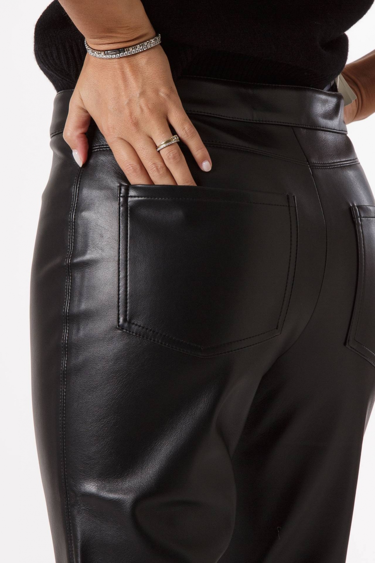 KARUB faux leather trousers