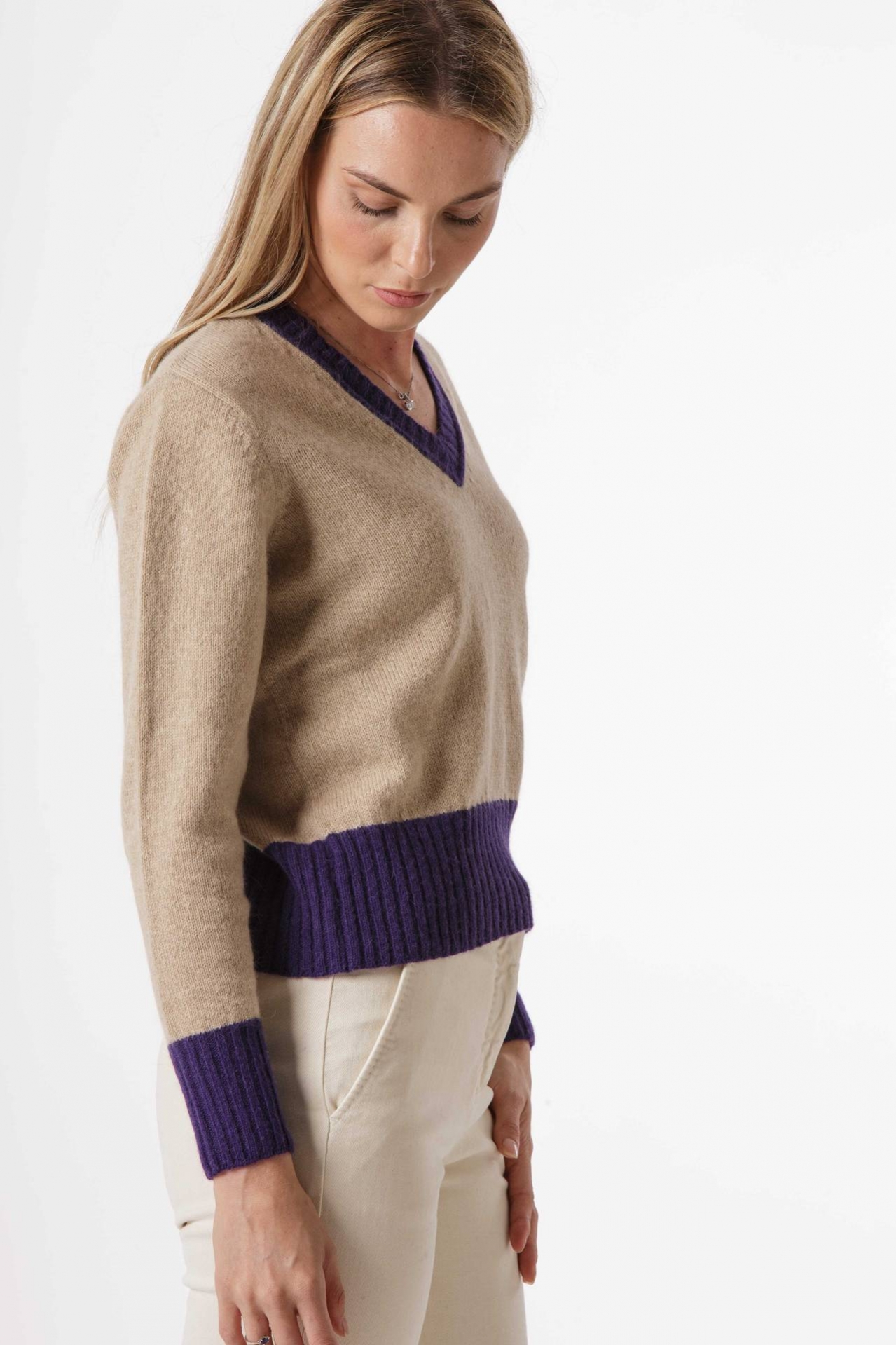 Two-tone sweater