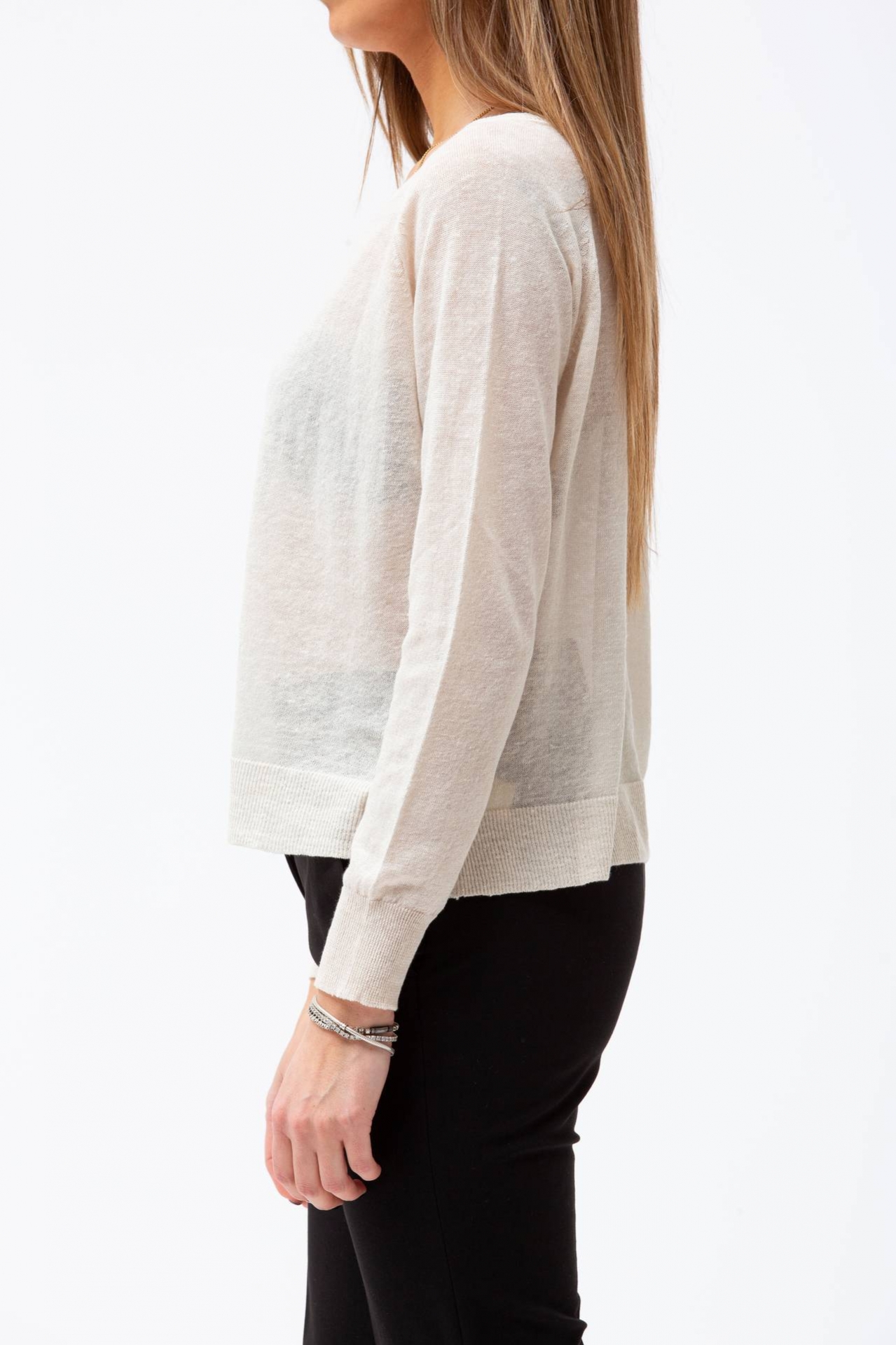 Maglia collo barchetta