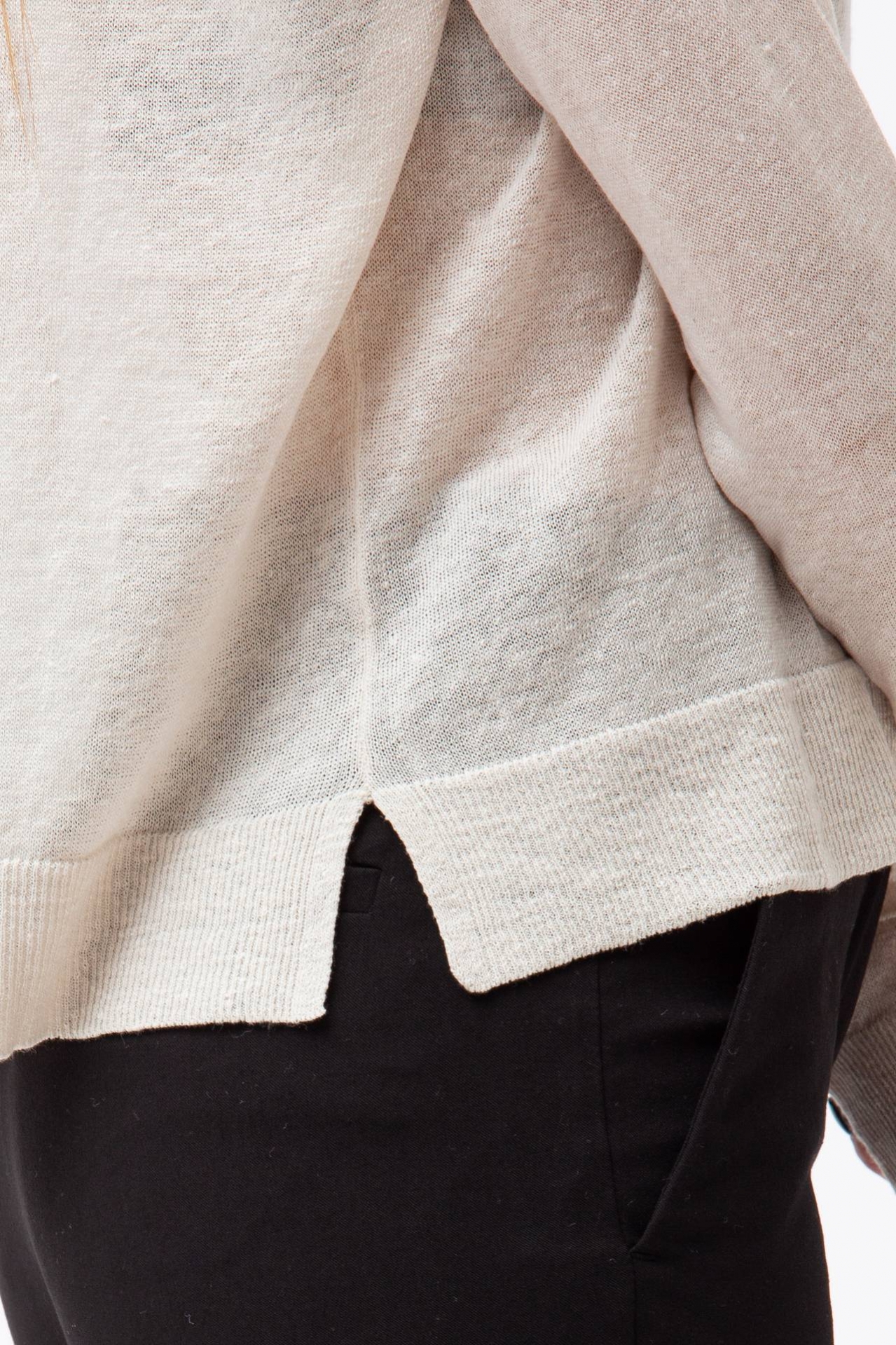Maglia collo barchetta