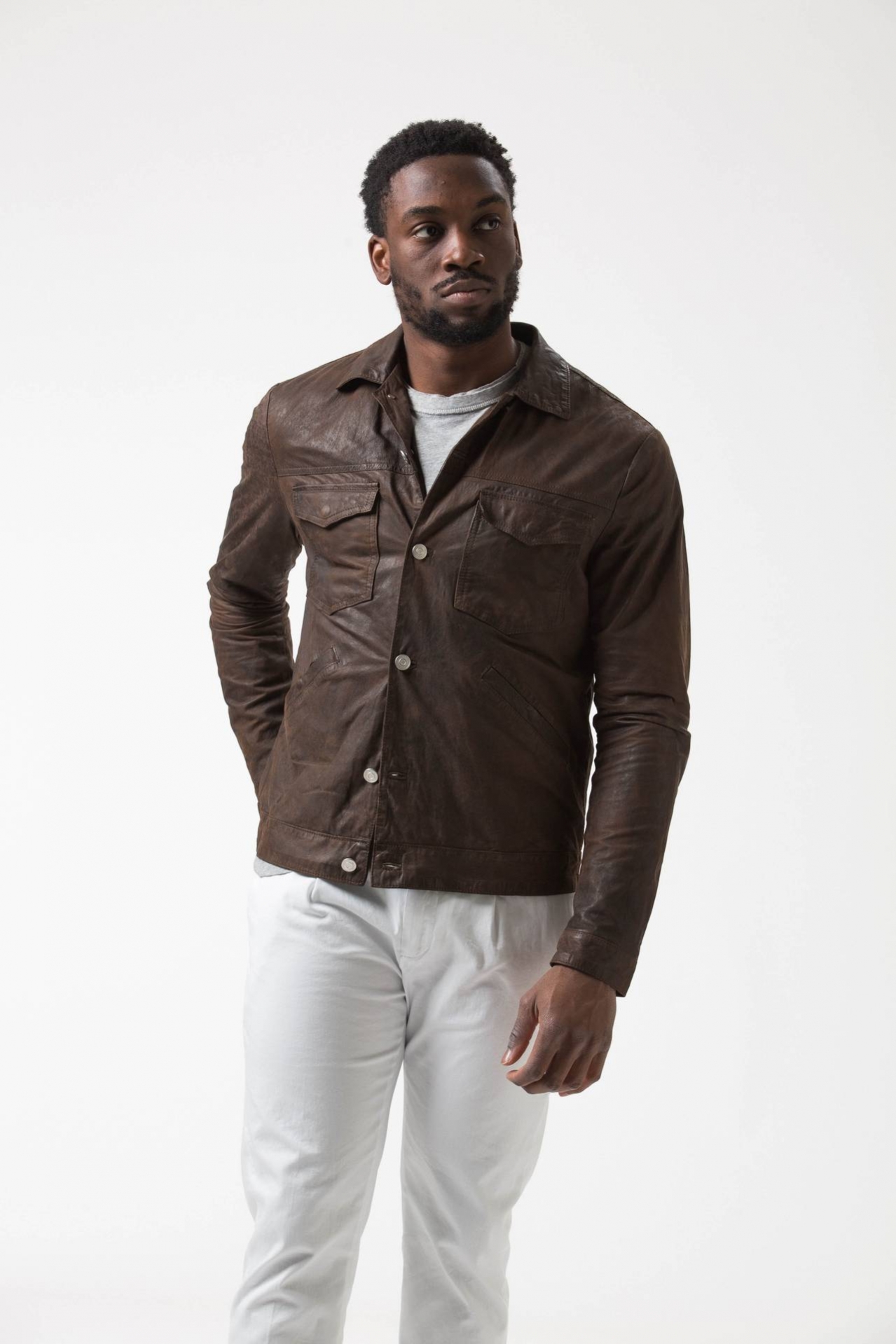 Giubbino in pelle