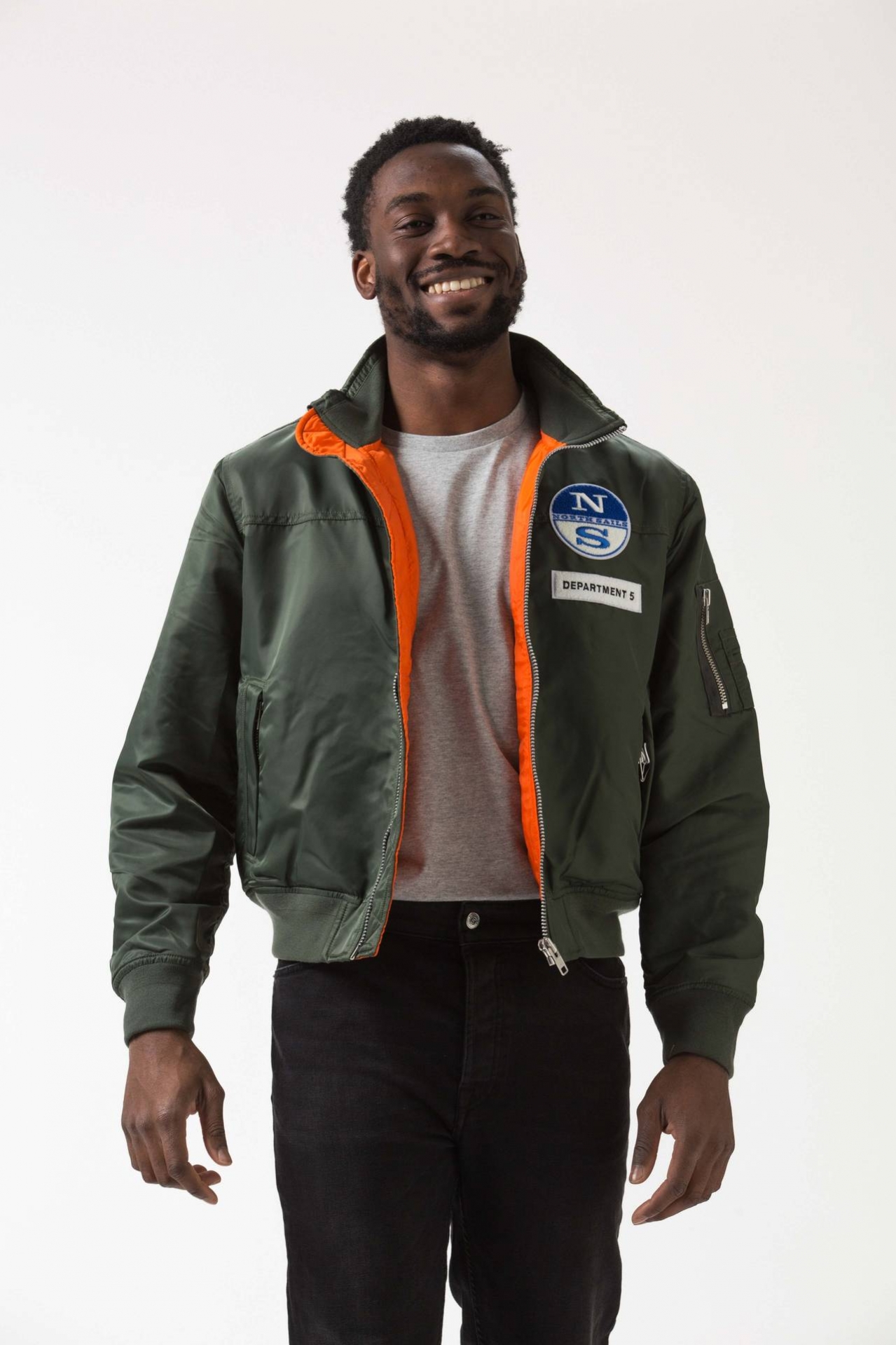 Bomber in nylon