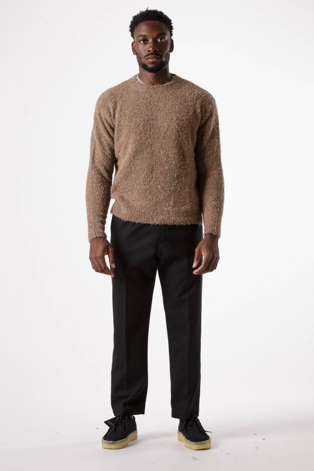 Firm wool trousers