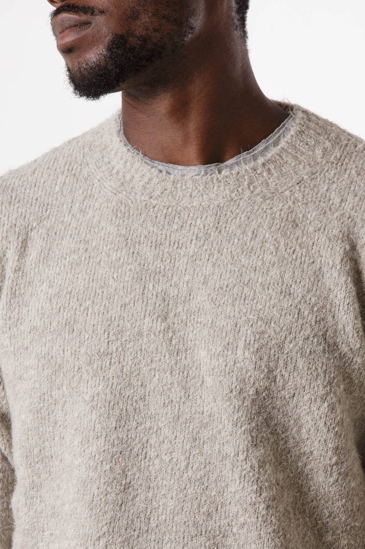 Fur effect sweater