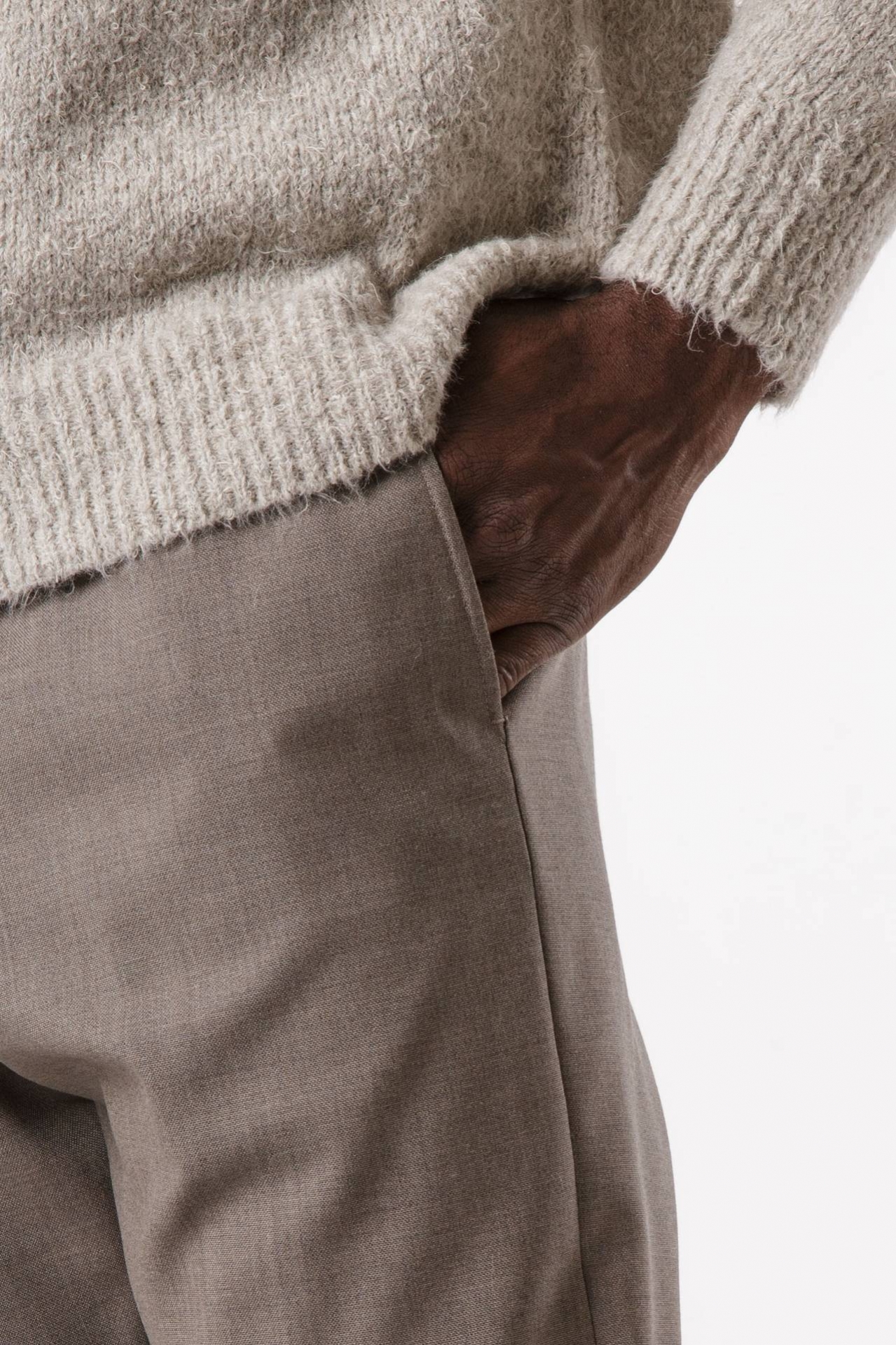 Pantalone in lana ferma 