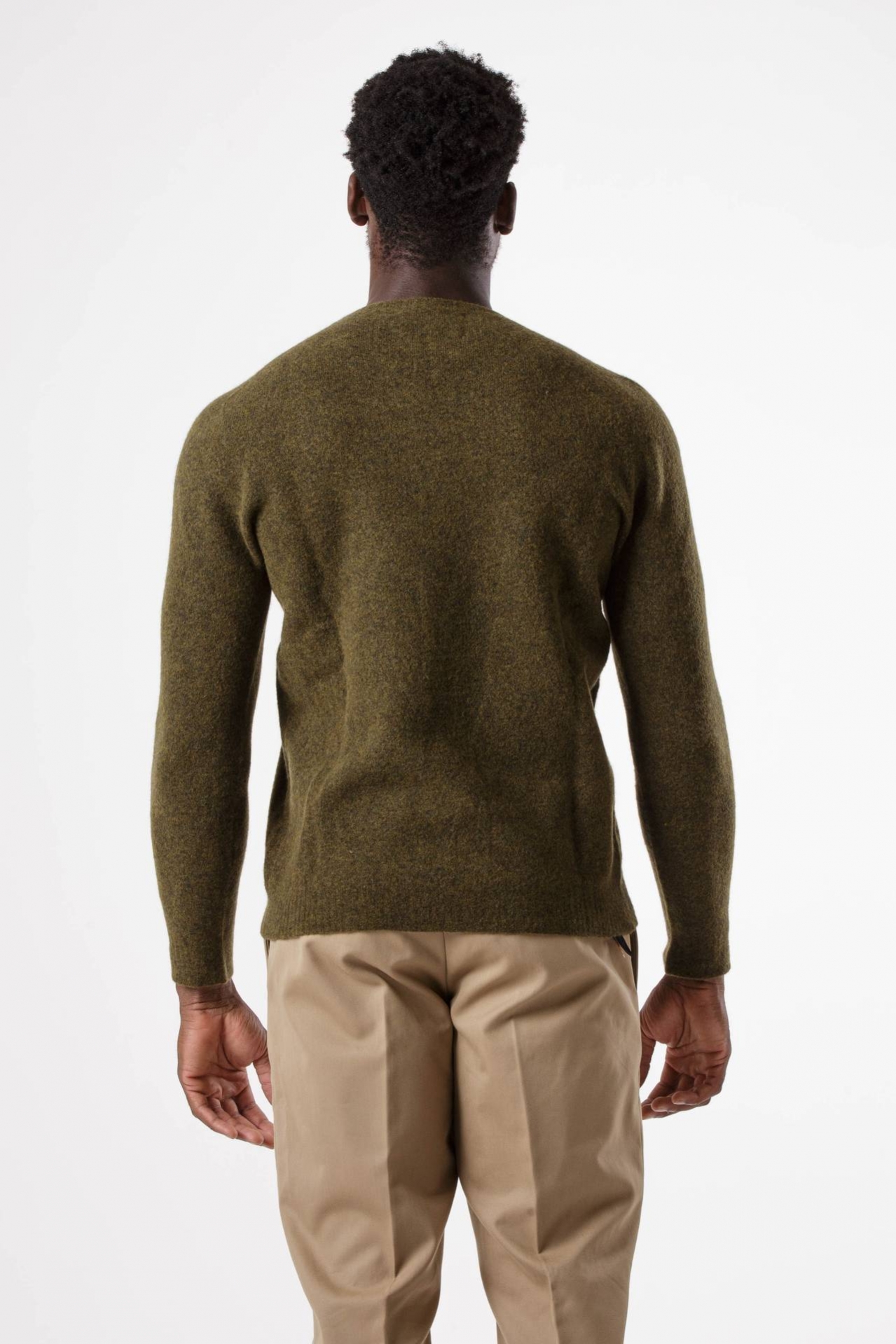 Wool and stretch nylon sweater