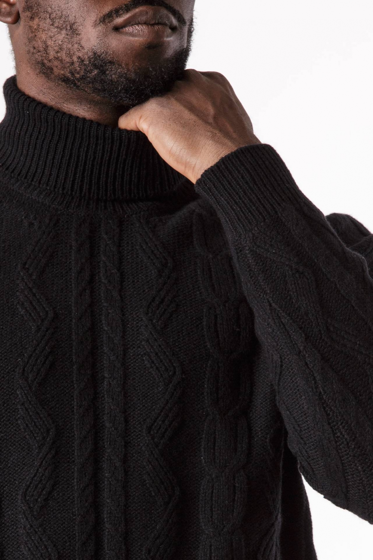 Wool and cashmere blend turtleneck