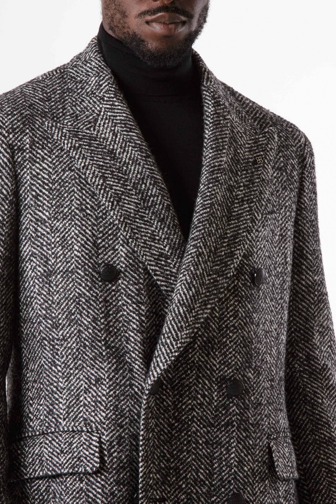 Cappotto doppiopetto in lana