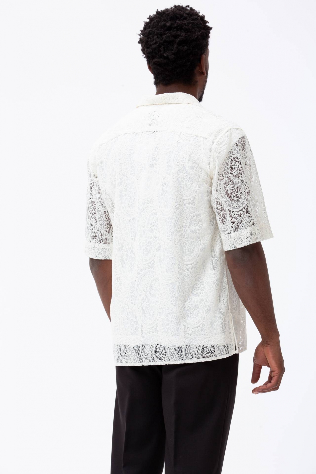 Camicia in cotone e poliestere