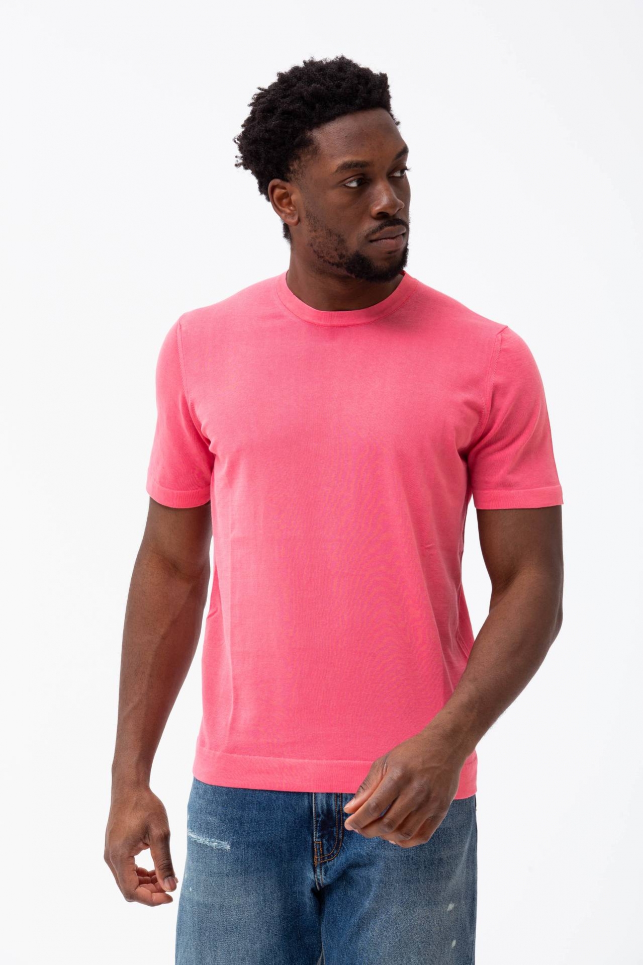 T-shirt in cotone lavato