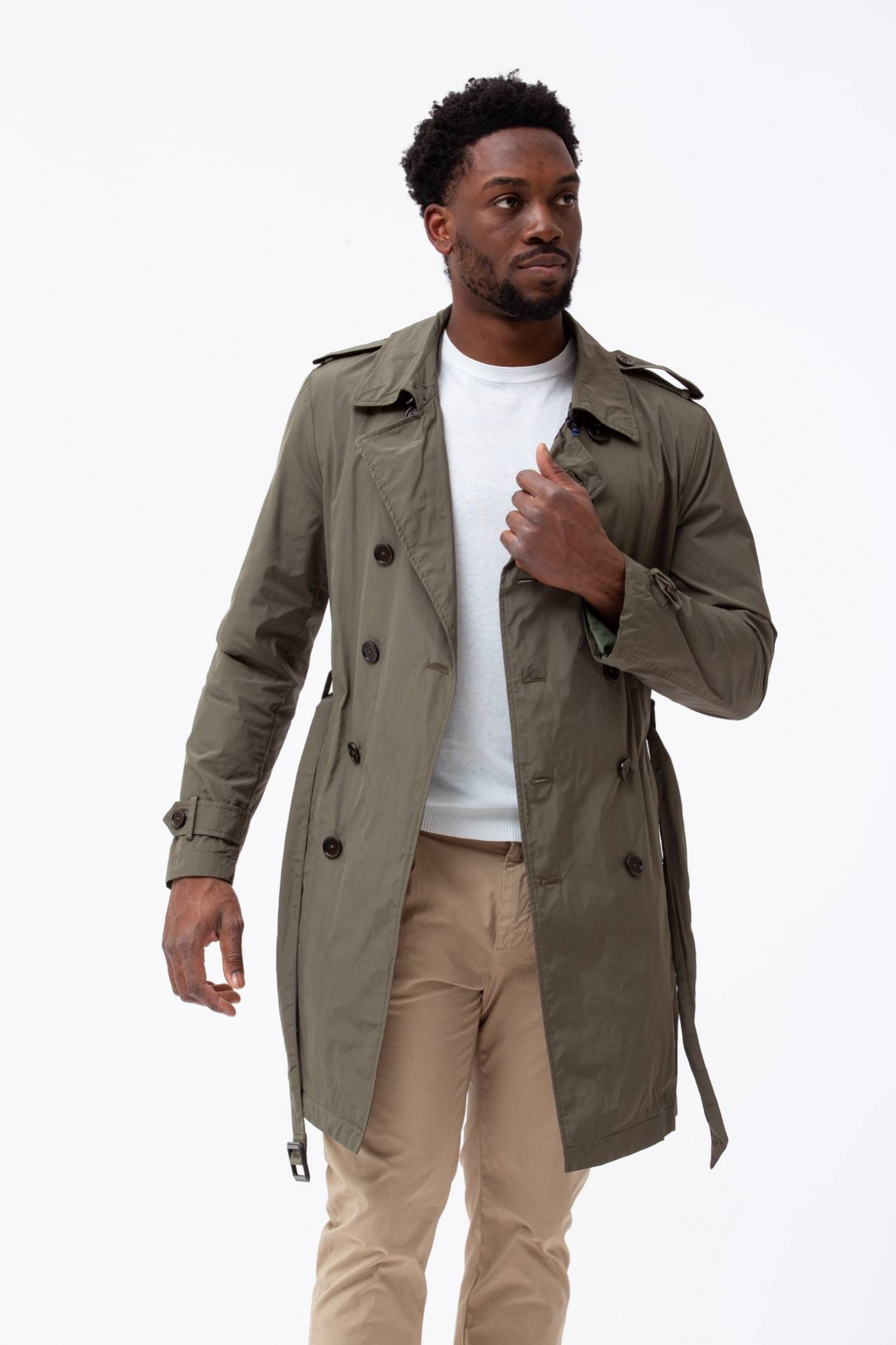 Trench in nylon
