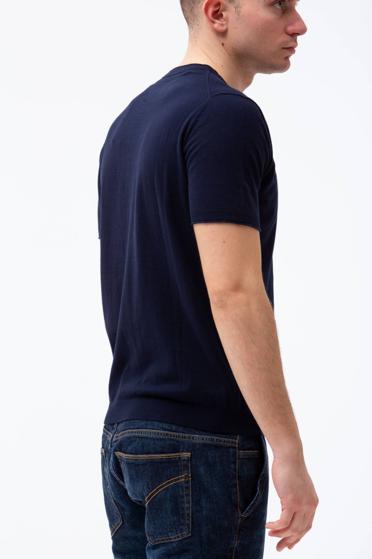 T shirt in cotone e lino