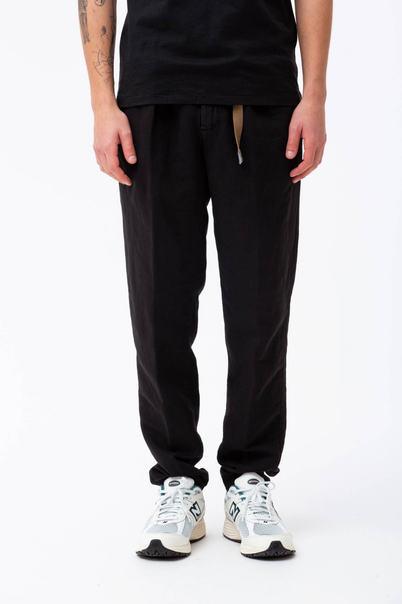 Pantalone in cotone e lino