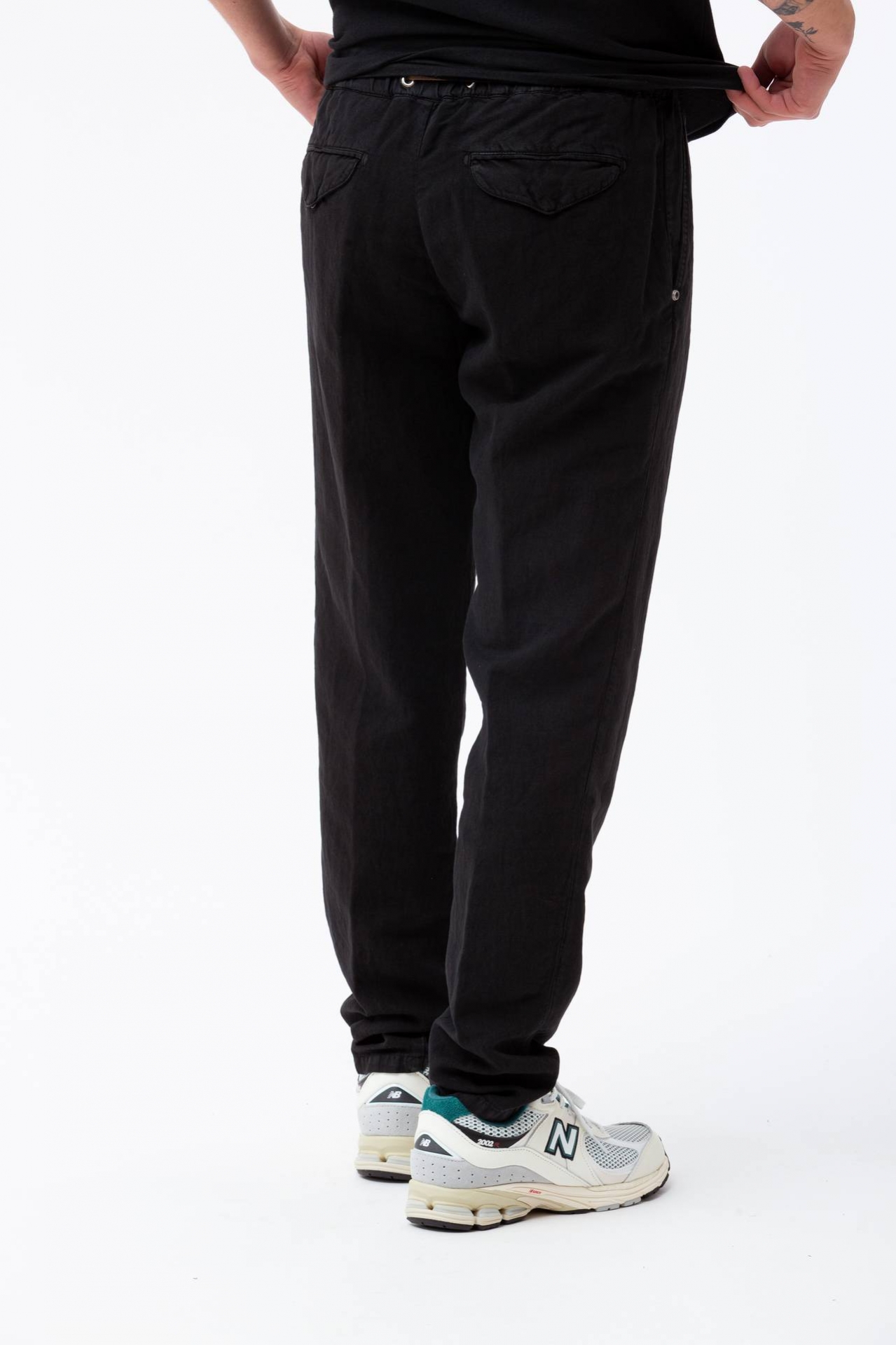 Pantalone in cotone e lino